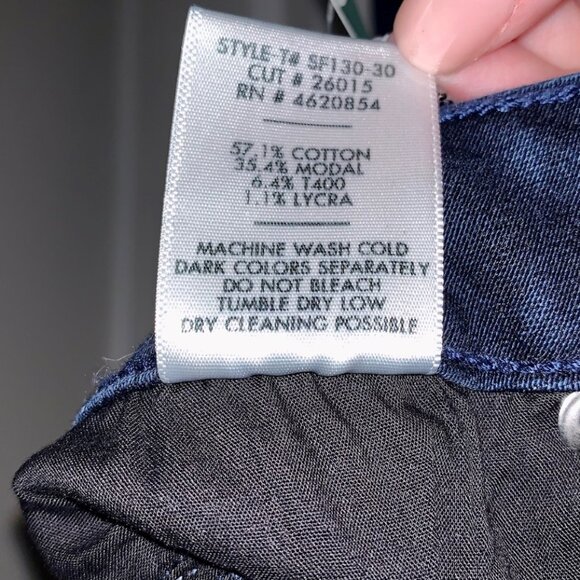 JustBlack Denim - High Rise Skinny Jean - Dark Denim - Size 26 - Picture 6 of 6